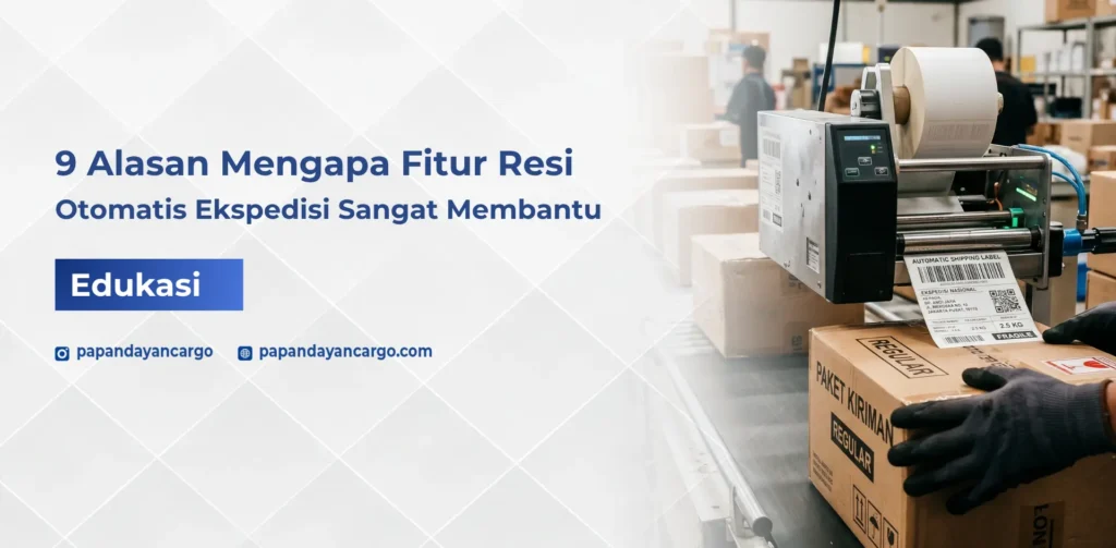 Resi otomatis membantu proses pengiriman barang lebih cepat dengan pencetakan label yang rapi dan mudah dilacak