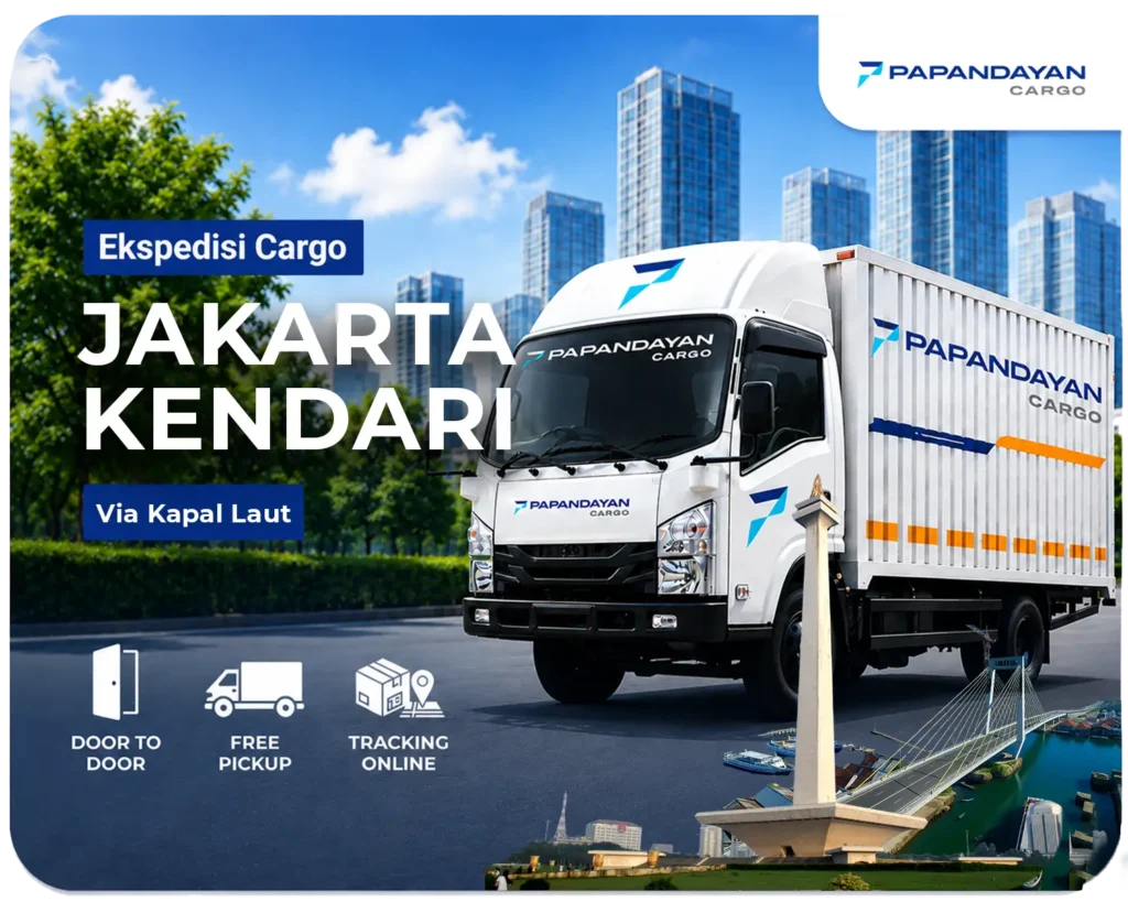 Ekspedisi Jakarta Kendari via Laut aman dan terpercaya. Dengan tarif Rp7.000/Kg min 50 Kg dengan estimasi 14-16 hari.