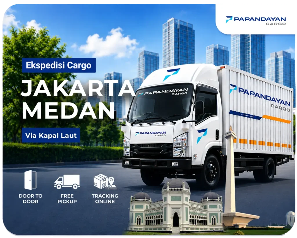 Layanan ekspedisi Jakarta Medan untuk kebutuhan kirim barang usaha, stok bisnis, dan distribusi perusahaan.