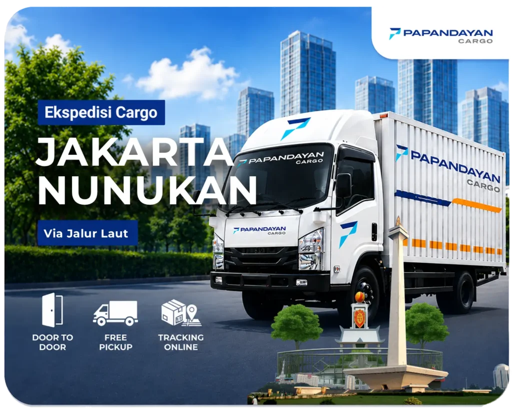Ekspedisi Jakarta Nunukan via laut melayani barang cargo, kiriman banyak koli, serta kebutuhan distribusi antarpulau dengan penanganan muatan yang rapi.