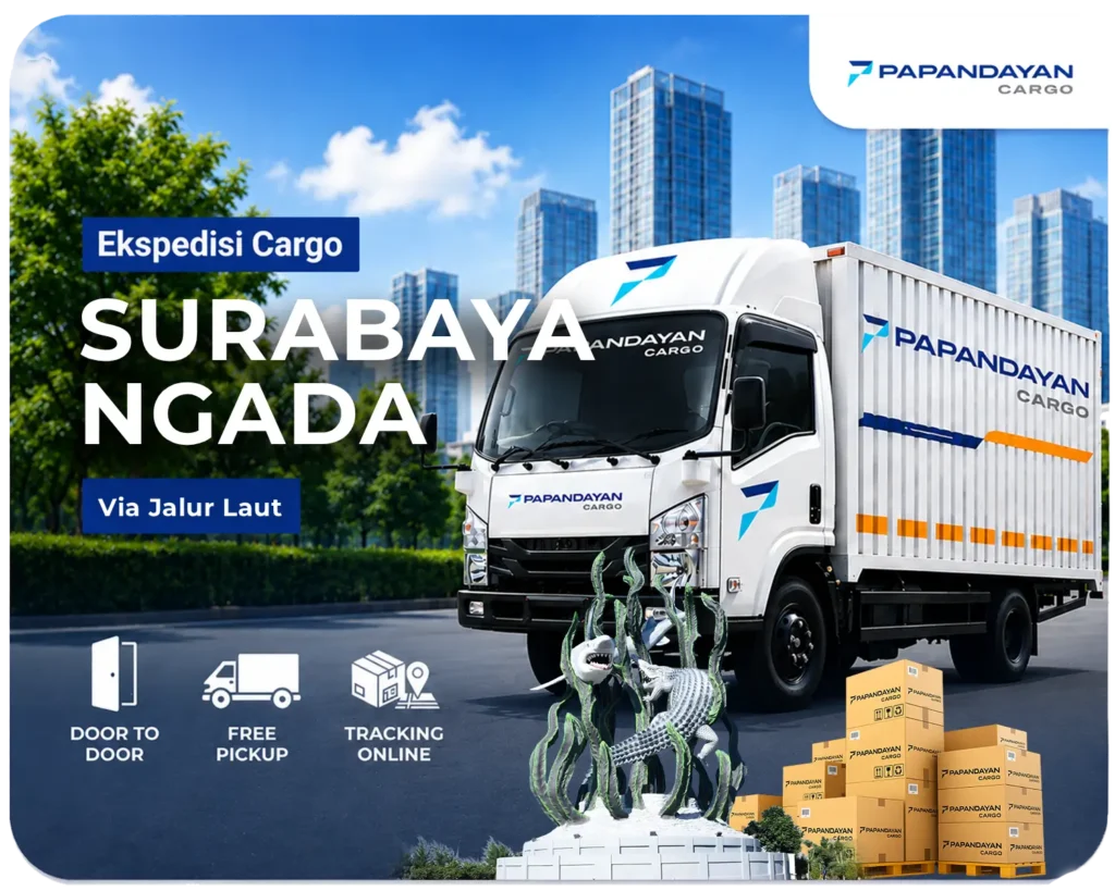 Ekspedisi Surabaya Ngada via laut melayani barang cargo, kiriman banyak koli, serta kebutuhan distribusi antarpulau dengan penanganan muatan yang rapi.