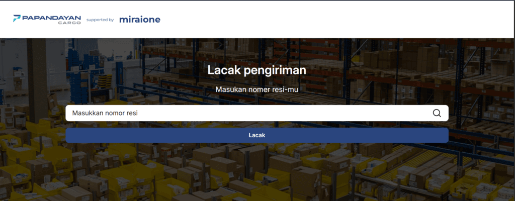 Cek resi Papandayan Cargo melalui halaman pelacakan pengiriman untuk memantau status barang berdasarkan nomor resi.