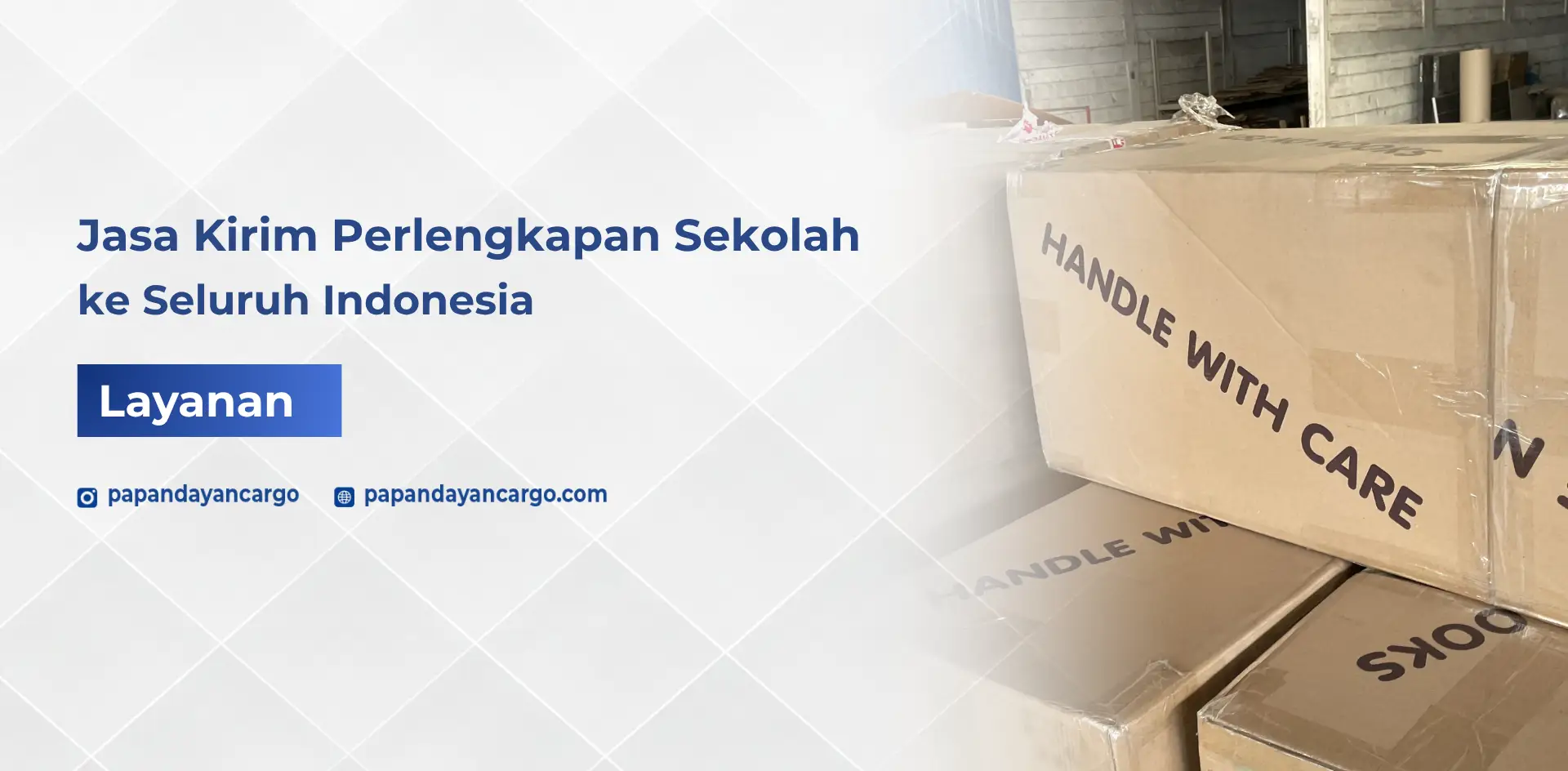 Jasa kirim perlengkapan sekolah ke seluruh Indonesia dengan pengiriman aman untuk buku, alat tulis, dan kebutuhan sekolah lainnya