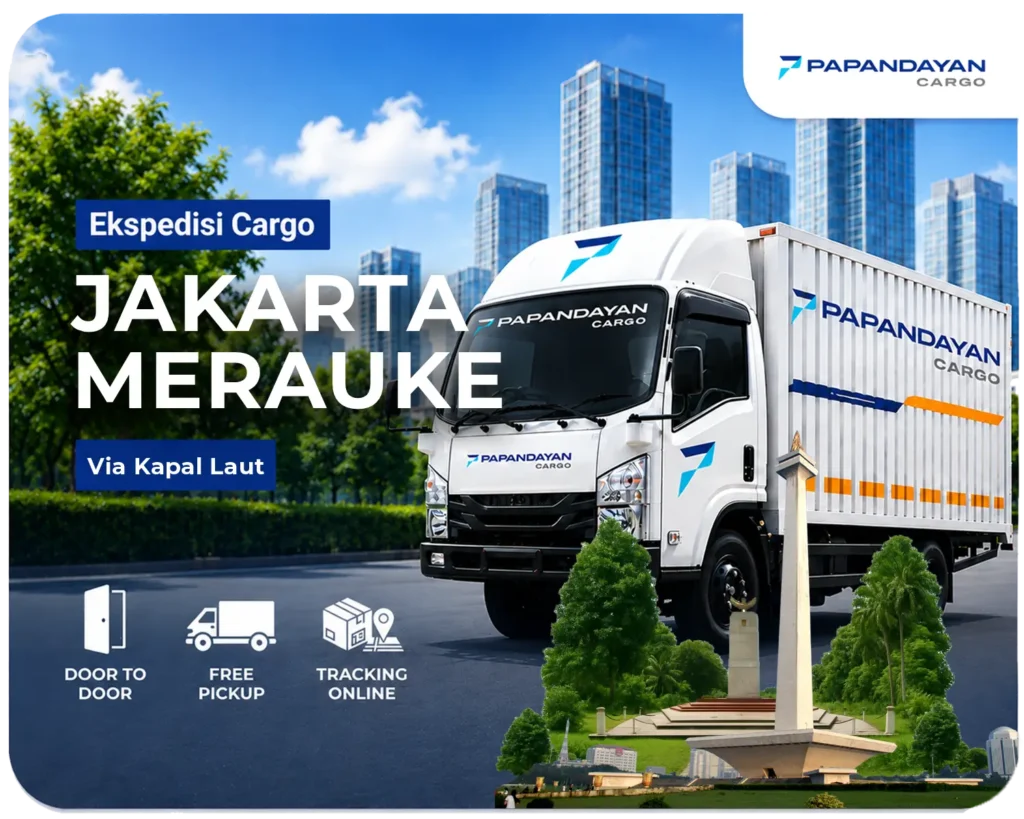 Ekspedisi Jakarta Merauke via laut melayani barang cargo, kiriman banyak koli, serta kebutuhan distribusi antarpulau dengan penanganan muatan yang teratur.