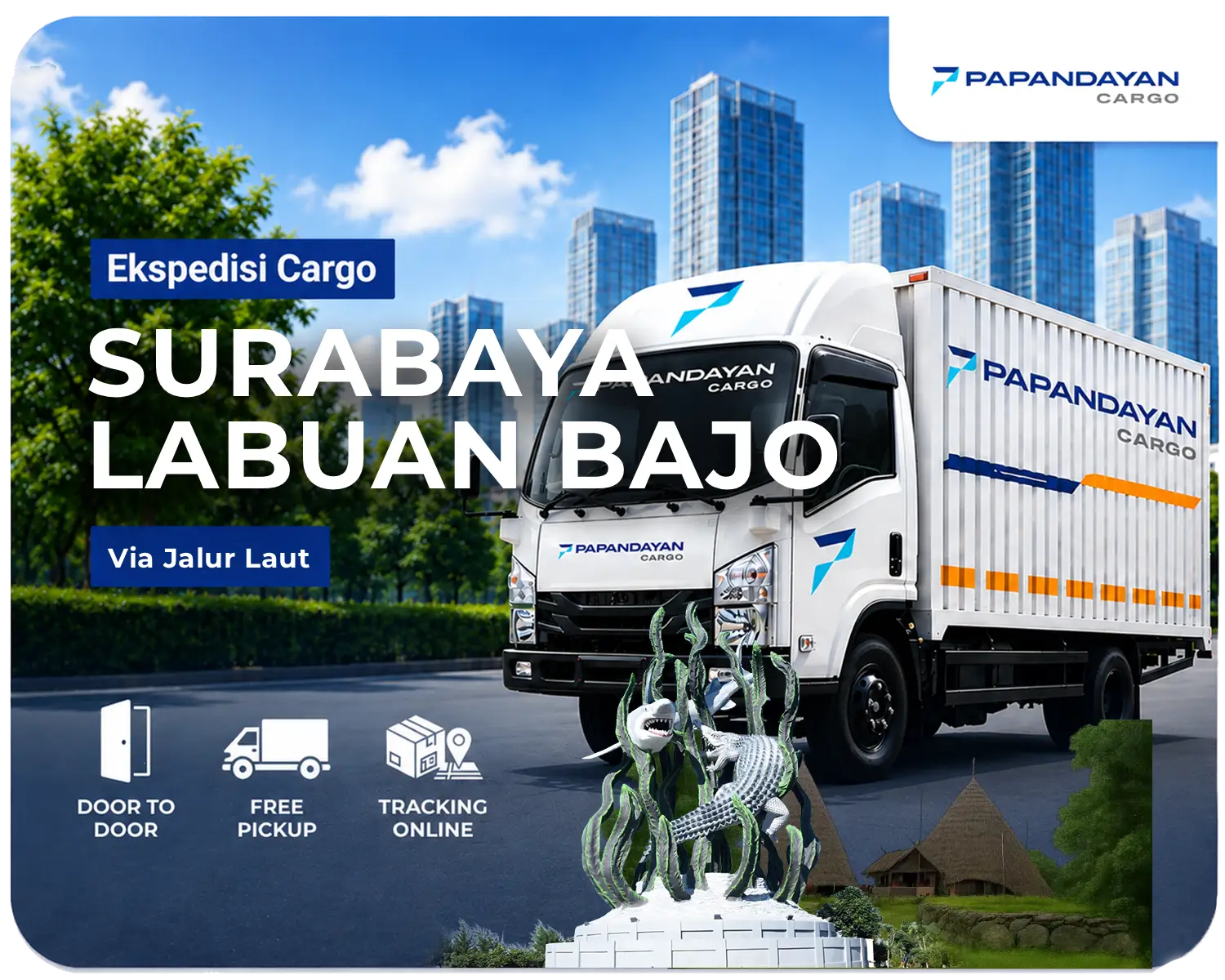 Ekspedisi Surabaya Labuan Bajo via laut melayani barang cargo, kiriman banyak koli, serta kebutuhan distribusi antarpulau dengan penanganan muatan yang rapi.