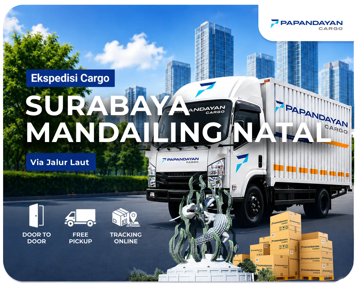 Ekspedisi Surabaya Mandailing Natal untuk kebutuhan pengiriman cargo melalui jalur darat dan laut dengan rute menuju wilayah tujuan.