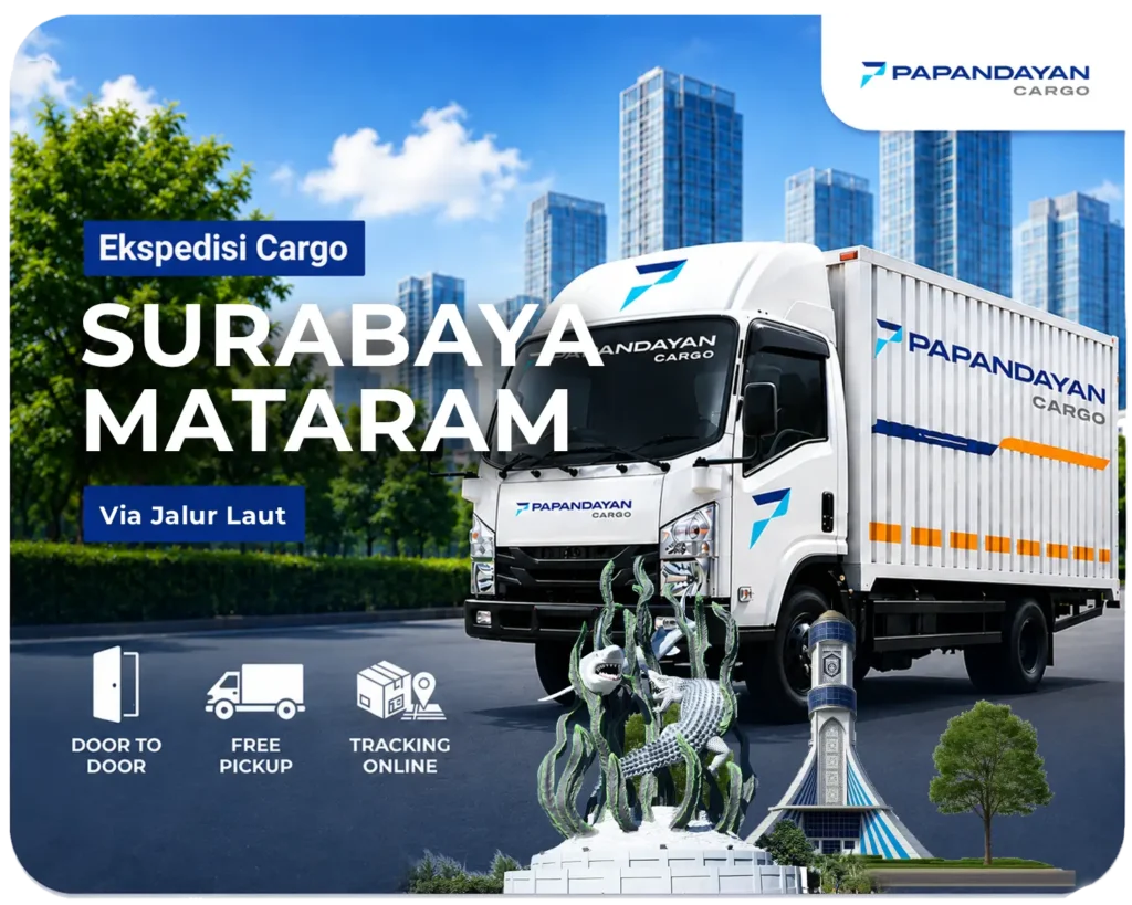 Ekspedisi Surabaya Mataram via laut melayani barang cargo, kiriman banyak koli, serta kebutuhan distribusi antarpulau dengan pengelolaan muatan yang teratur.