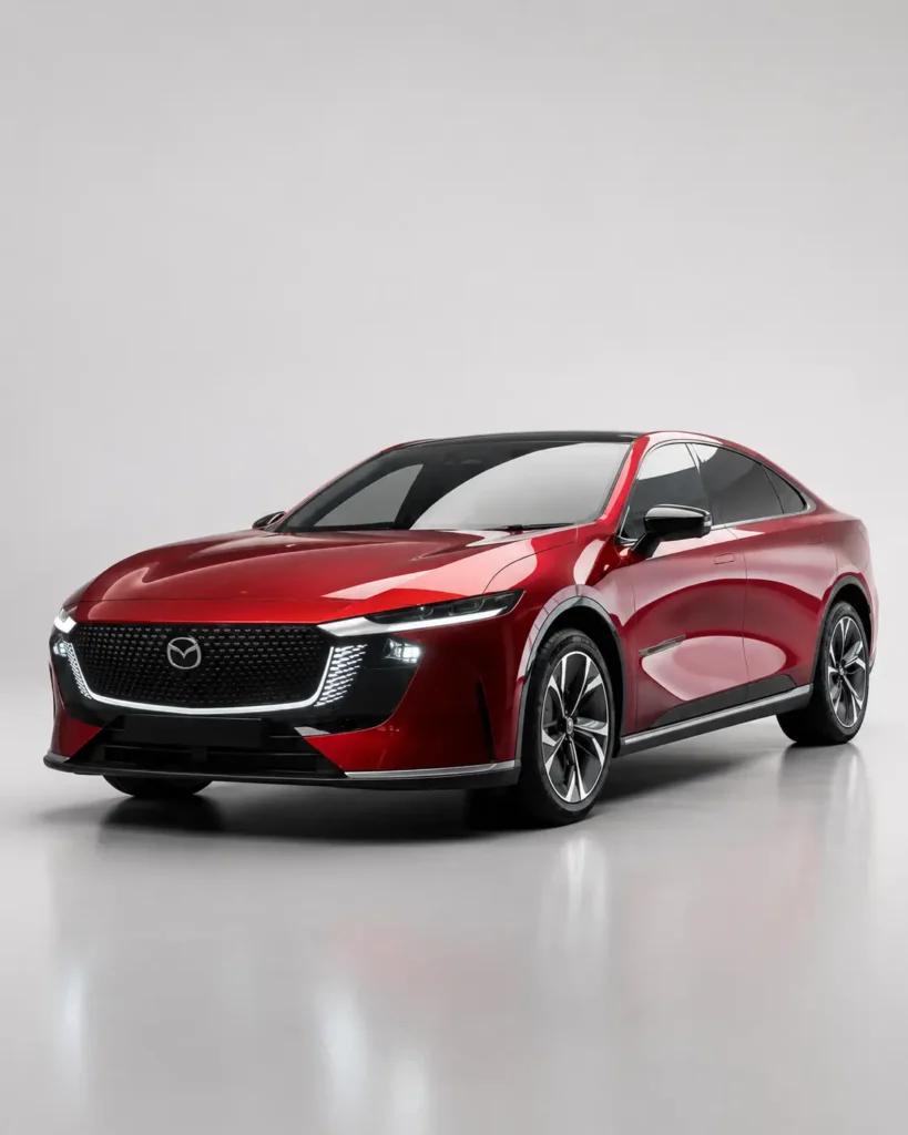 Mazda 6e Fastback tampil dengan desain sporty dan futuristik, memperlihatkan arah baru kendaraan listrik bergaya premium.