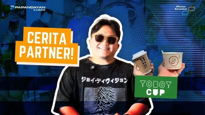 Cerita Partner Yoboy Cup dalam penggunaan jasa pengiriman percetakan dan packaging bersama Papandayan Cargo untuk distribusi bisnis.
