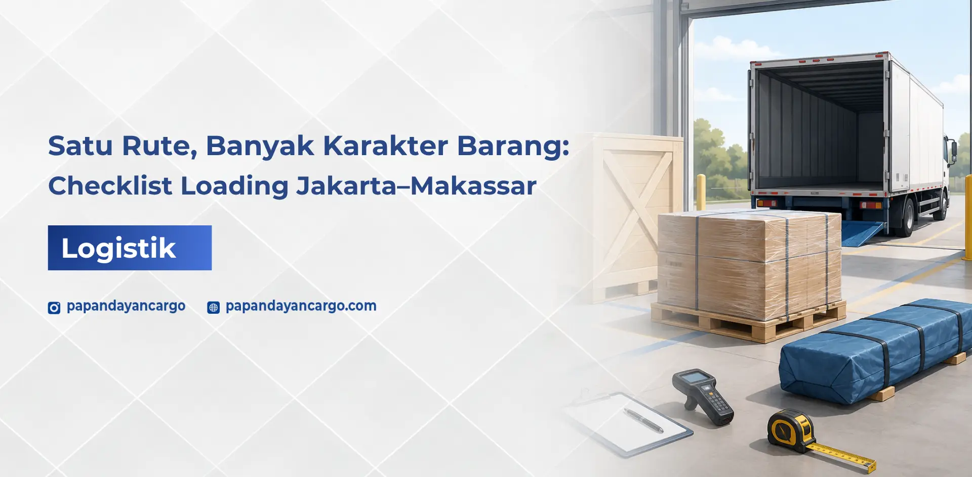 Checklist loading barang membantu memastikan kesiapan muatan, kemasan, jumlah koli, dan penempatan sebelum proses keberangkatan.
