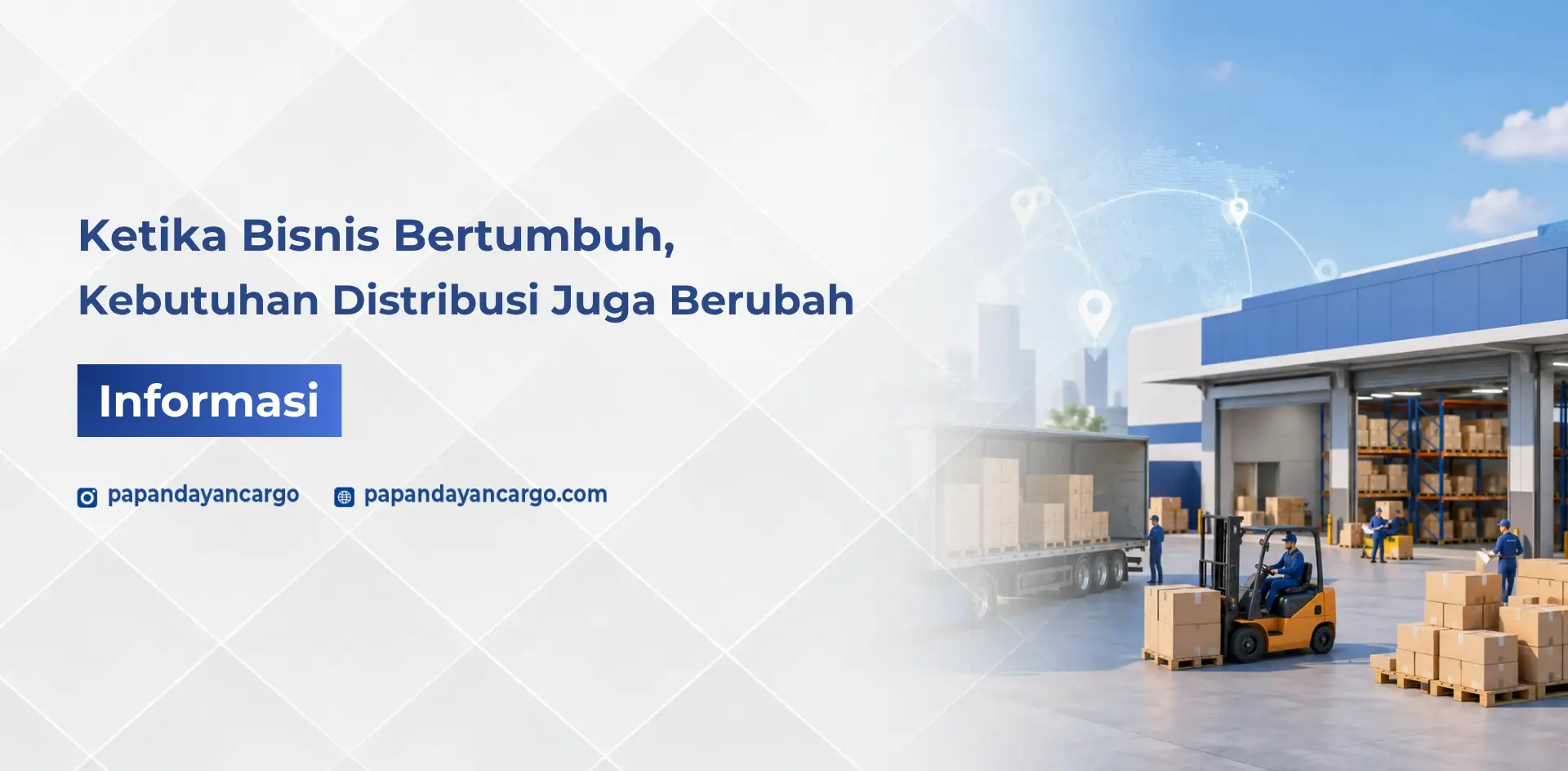 Aktivitas pergudangan dan logistik untuk kelancaran distribusi bisnis.