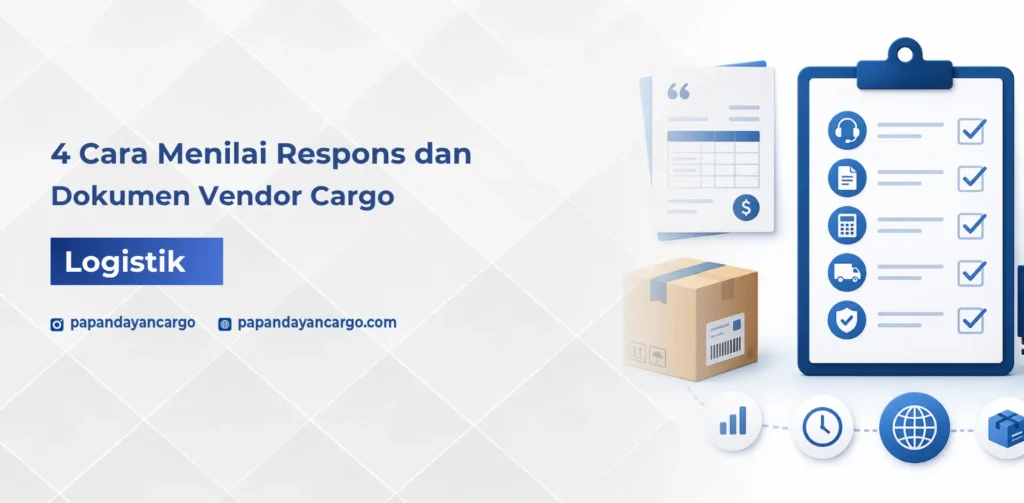 Evaluasi vendor cargo perlu melihat kecepatan respons, kerapian dokumen, kejelasan biaya, status pengiriman, dan bukti penerimaan.