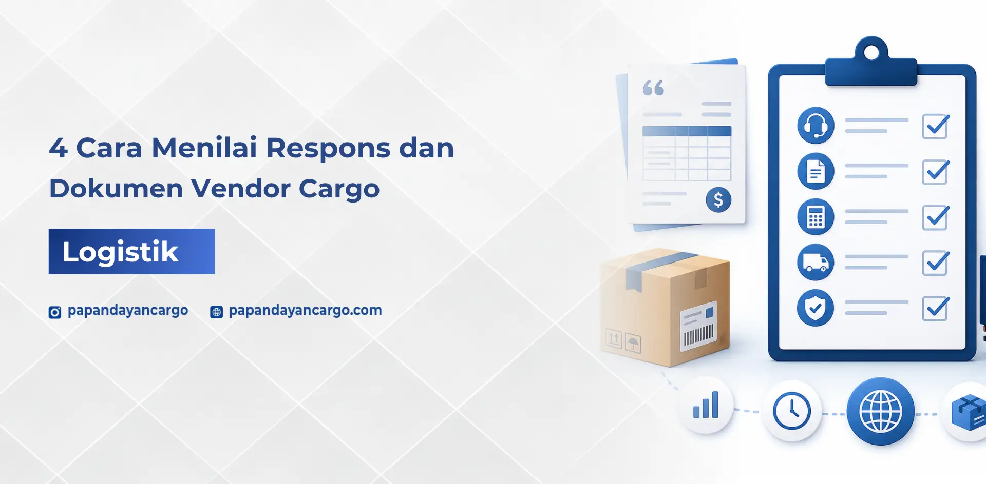 Evaluasi vendor cargo perlu melihat kecepatan respons, kerapian dokumen, kejelasan biaya, status pengiriman, dan bukti penerimaan.