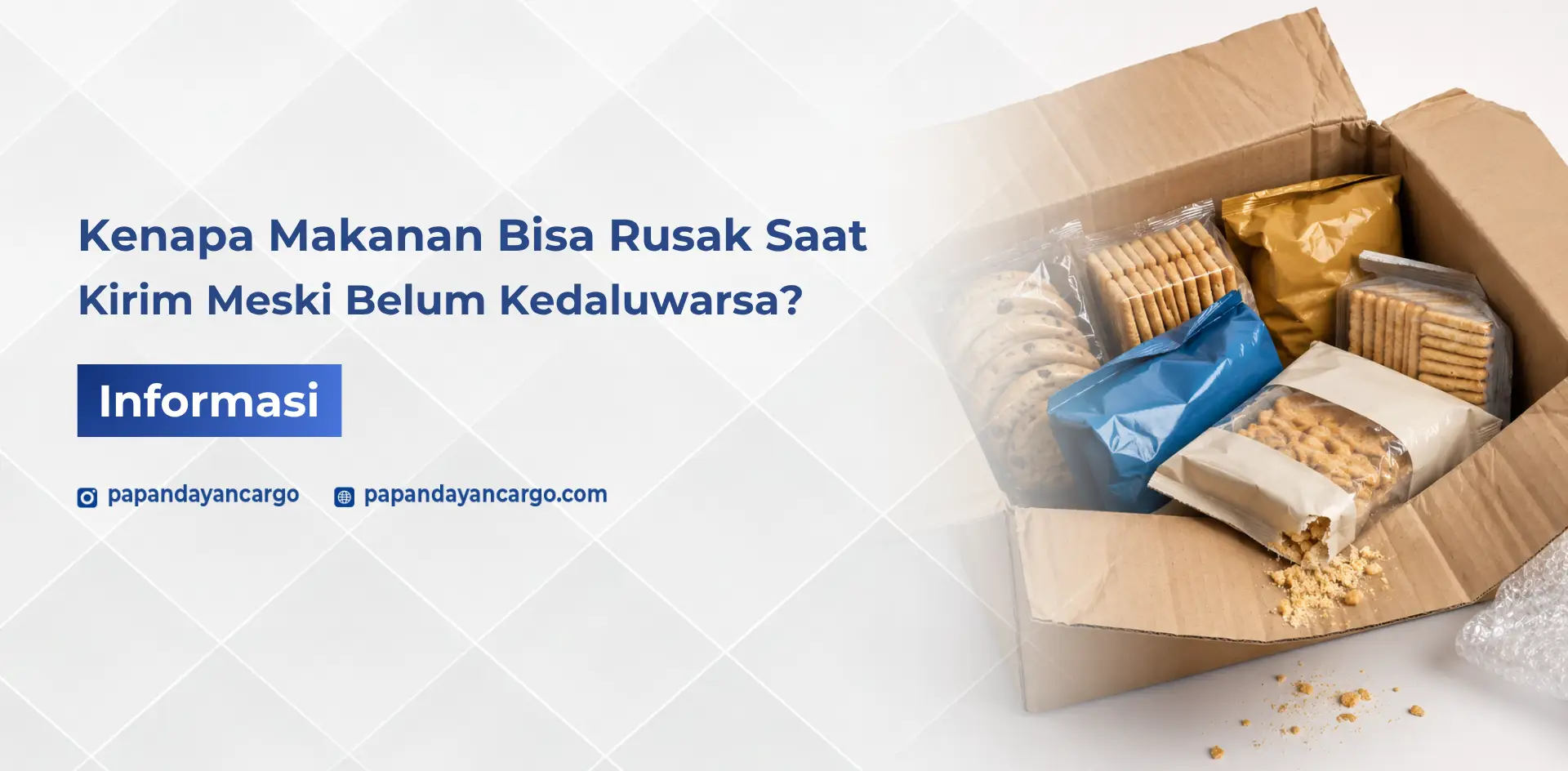 Makanan rusak saat pengiriman dapat terjadi akibat benturan, tekanan, atau perlindungan kemasan yang tidak memadai selama perjalanan.