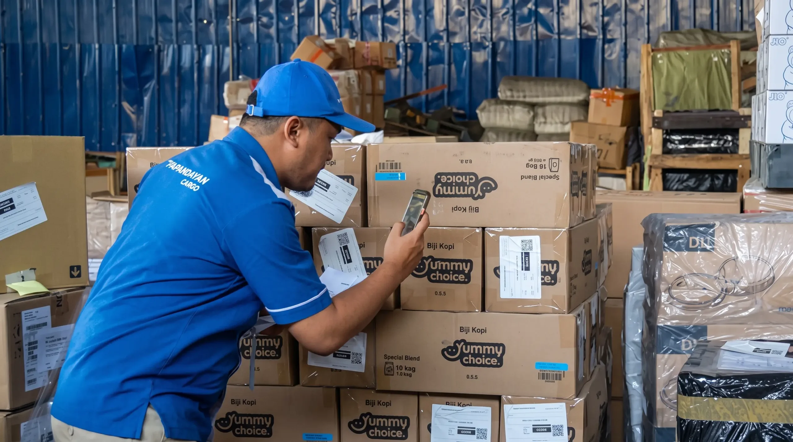 Dokumentasi POD Papandayan Cargo sebagai bukti penerimaan barang setelah proses pengiriman selesai di lokasi tujuan.