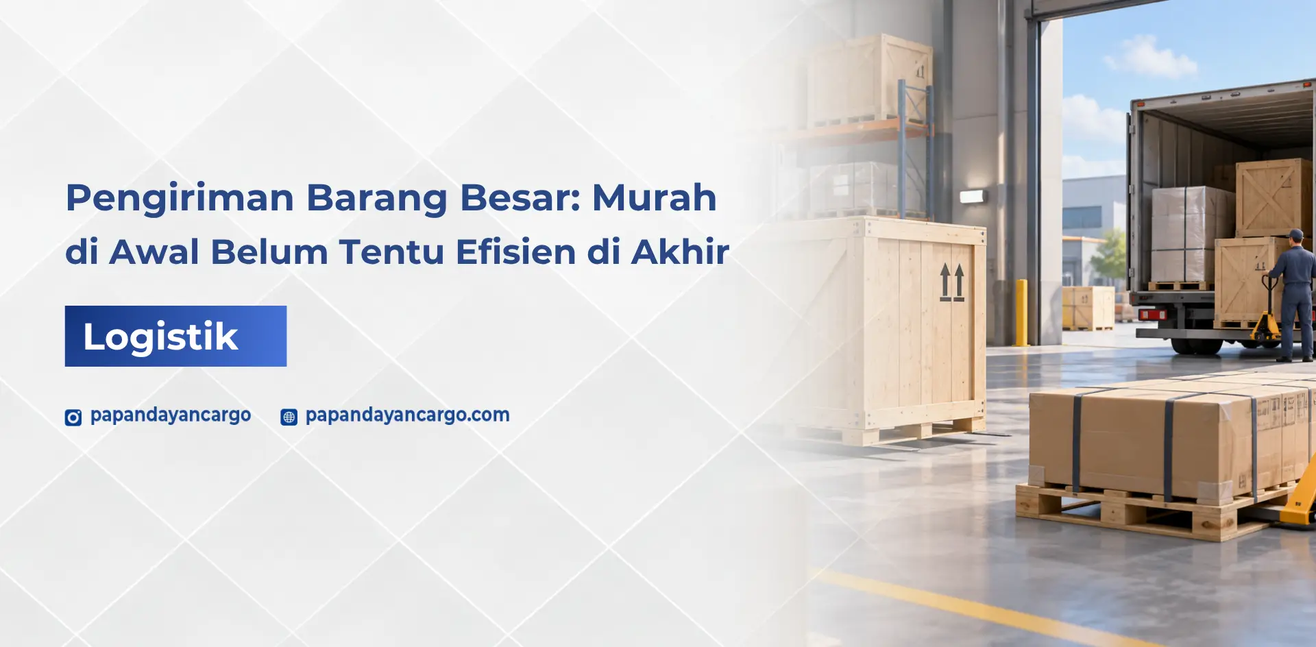 Biaya pengiriman barang besar dipengaruhi ukuran, berat, dan kebutuhan penanganan selama proses distribusi.