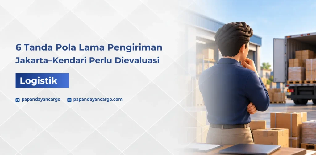 Perencanaan pengiriman Jakarta Kendari membantu mengevaluasi pola pengiriman agar sesuai dengan kebutuhan distribusi.