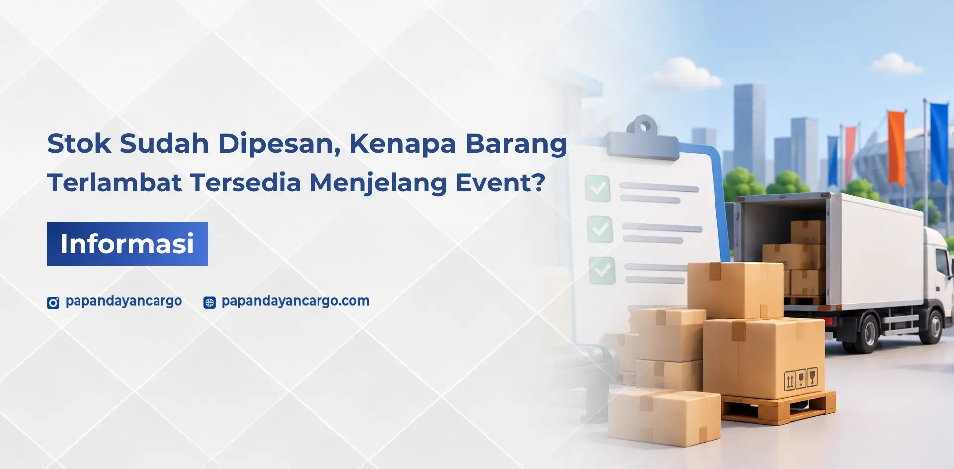 Stok barang menjelang event perlu dipastikan tersedia tepat waktu agar kebutuhan acara dapat dipenuhi sesuai jadwal.