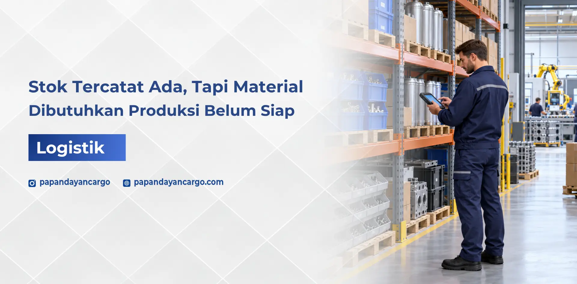 Stok material produksi yang tercatat untuk mendukung kesiapan kebutuhan produksi.